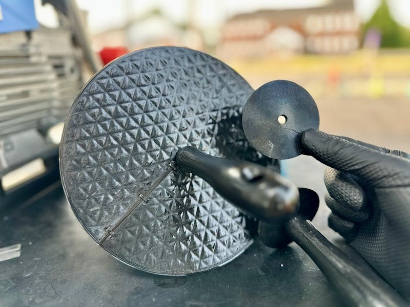 BACK BLAST REDUCER WHEEL CLEANING ACCESSORY — MAD CAR CAR -BACK ORDERS WILL SHIP IN 7-10 DAYS